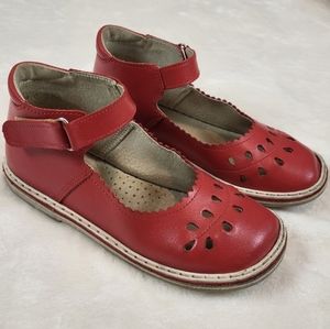 Neman Twig Mary Jane Red shoes for girls